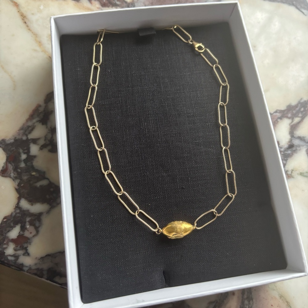 Alighieri l’incognito 24ct gold plated choker necklace
